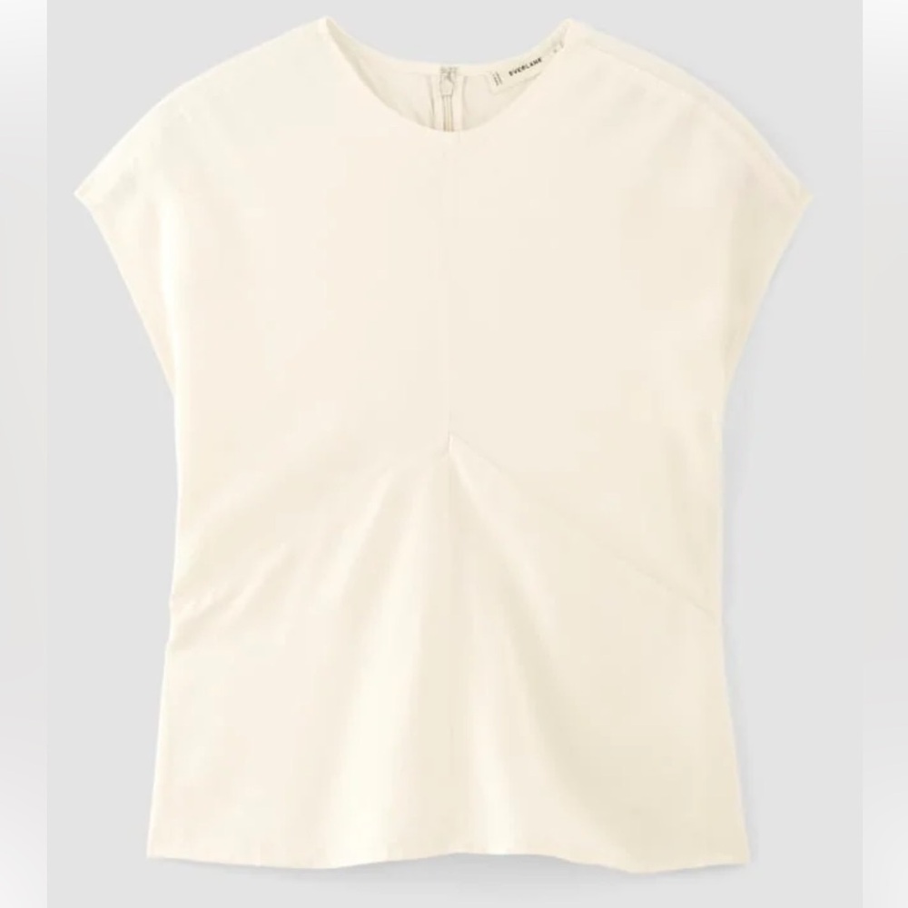 Everlane Drape Top in Bone